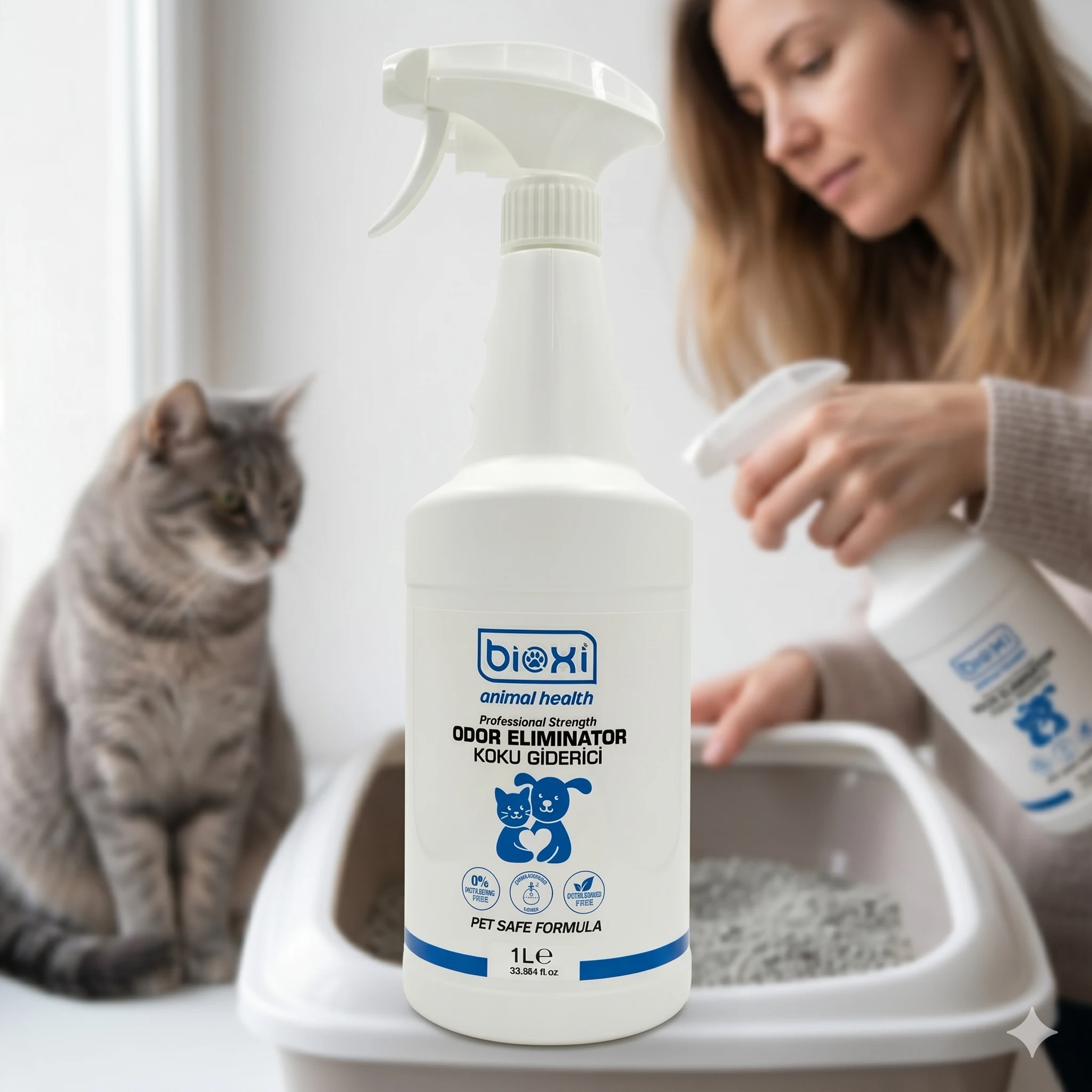 KEDİ KUM DEZENFEKTANI 1 LT KOKU GİDERİCİ