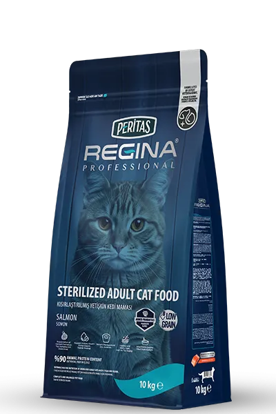Düşük Tahıllı Somonlu Kısırlaştırılmış Kedi Maması 10 kg