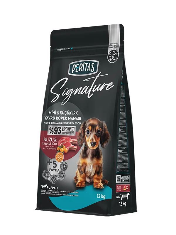 Kuzu Etli Mini Küçük Irk Yavru Köpek Maması 12 Kg