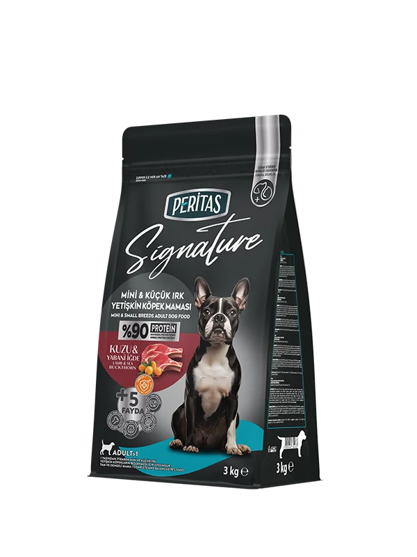 Kuzulu Mini ve Küçük Irk Yetişkin Köpek Maması 3 Kg