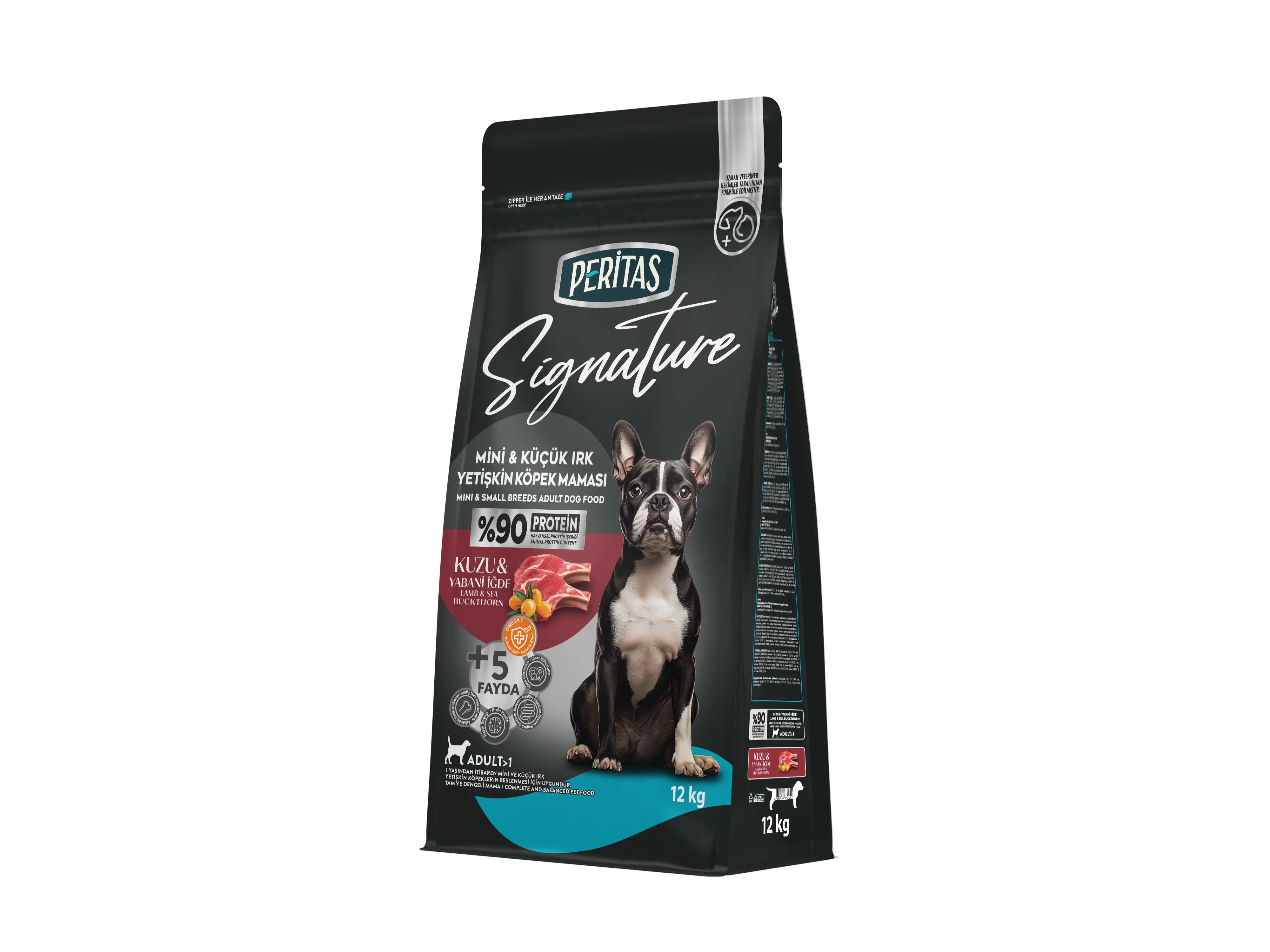 Mini-Küçük Irk Kuzulu Yetişkin Köpek Maması 12 Kg